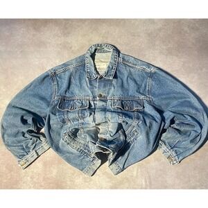 Vintage Wrangler Denim Jean Button Up Jacket